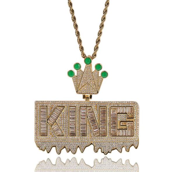 hip hop cz stone bling iced out crown letter rich pendants necklaces for men rapper jewelry gold silver color gift
hip hop cz stone bling iced out crown letter rich pendants necklaces for men rapper jewelry gold silver color gift