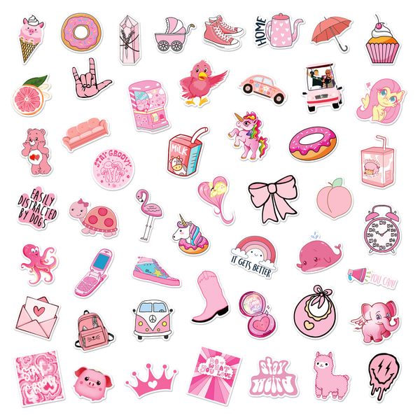 50pcs cartoon pink stickers non-random for car bike luggage sticker lapskateboard motor water bottle snowboard wall decals kids gifts
50pcs cartoon pink stickers non-random for car bike luggage sticker lapskateboard motor water bottle snowboard wall decals kids gifts