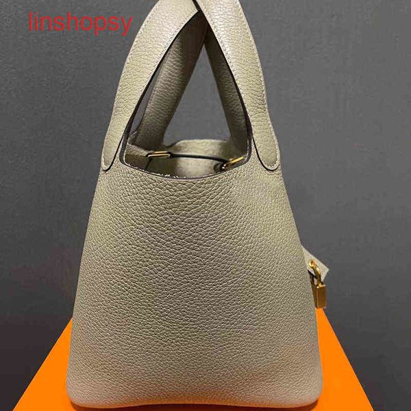 herme bags picotinslocks bags 18 22 26cm h family vegetable basket tc leather portable bucket femal
