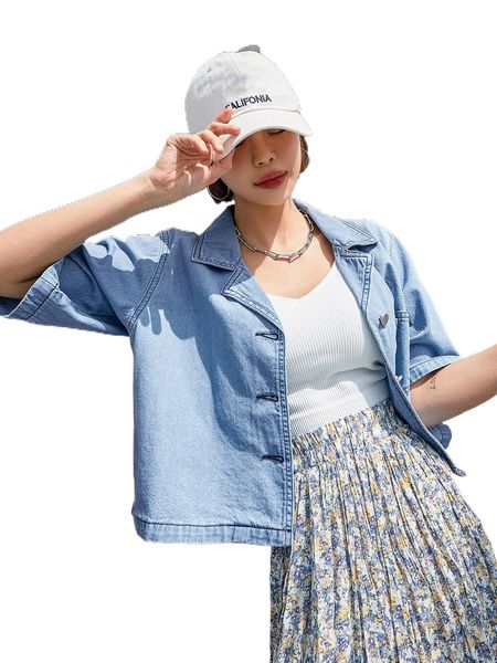 dazy button front patched pocket denim 42by#, White
dazy button front patched pocket denim 42by#, White