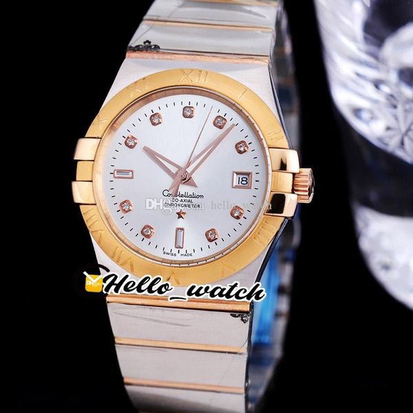 38mm new 123.20.35.20.52.001 miyota 8500 automatic mens watch diamond mark white dial two tone rose gold steel bracelet watches hellowatch g, Slivery;brown
38mm new 123.20.35.20.52.001 miyota 8500 automatic mens watch diamond mark white dial two tone rose gold steel bracelet watches hellowatch g, Slivery;brown