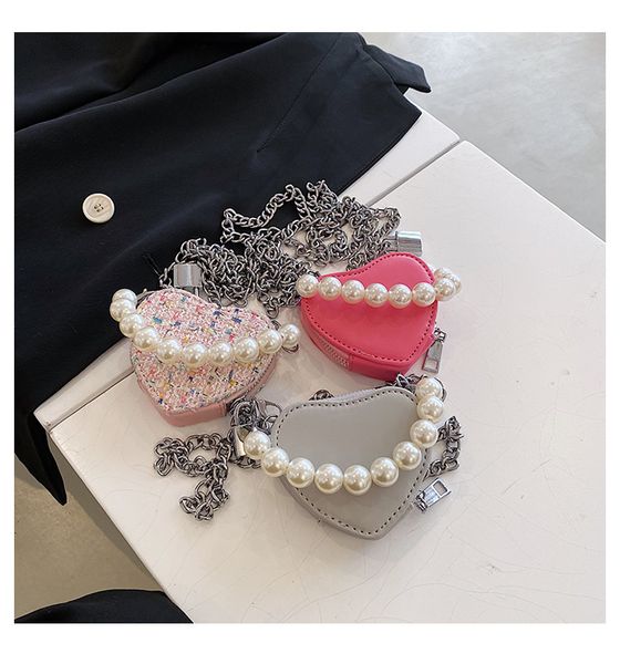 kids designer princess change purse cute baby girls solid colors pearl chain messenger bag children accessories wallet single shoulder bags, White
kids designer princess change purse cute baby girls solid colors pearl chain messenger bag children accessories wallet single shoulder bags, White
