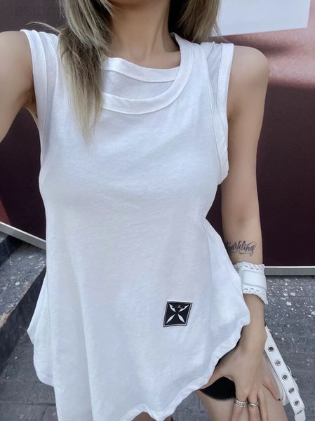 women's tanks & camis designer 22 spring and summer new xiaozhongchao brand loose knit double neck breathable vest irregular two-piece, White
women's tanks & camis designer 22 spring and summer new xiaozhongchao brand loose knit double neck breathable vest irregular two-piece, White