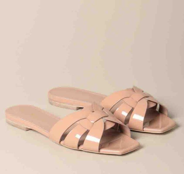 women's tribute flats sandal in patent leather beach slipper woman flat sandals flip flops women shoes fashion sandal, Black
women's tribute flats sandal in patent leather beach slipper woman flat sandals flip flops women shoes fashion sandal, Black