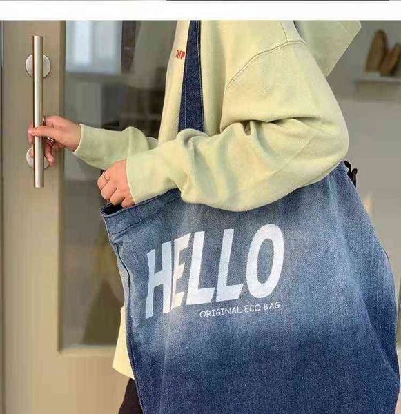 shopping bags gradient zipper women's harajuku denim single shoulder messenger bag student sail bag large capacity 220420
shopping bags gradient zipper women's harajuku denim single shoulder messenger bag student sail bag large capacity 220420