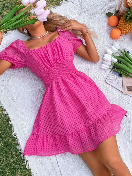 geo print ruched bust shirred ruffle hem dress l13u#, Black;gray
geo print ruched bust shirred ruffle hem dress l13u#, Black;gray