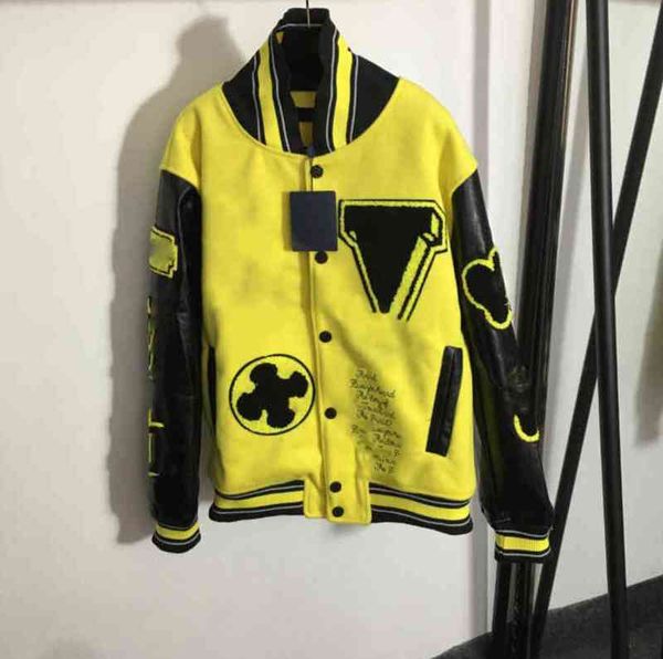 luxury womens jackets baseball uniform fashion brand letter logo embroidery yellow long sleeve jackets designer women clothing 0912, Black;brown
luxury womens jackets baseball uniform fashion brand letter logo embroidery yellow long sleeve jackets designer women clothing 0912, Black;brown