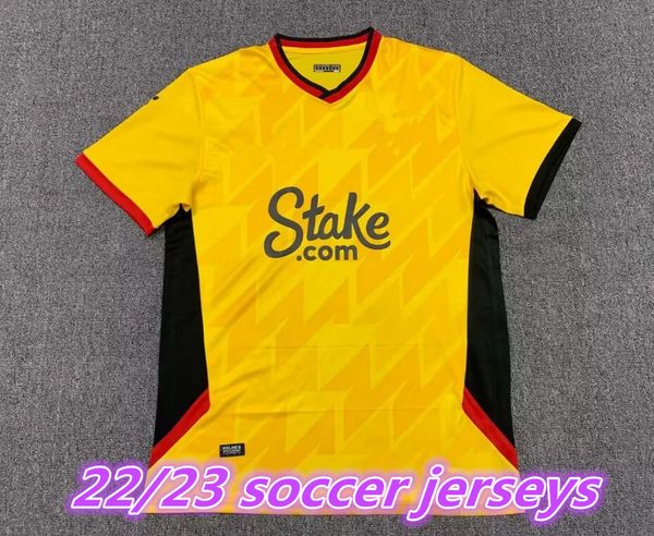 22 23 watfords soccer jerseys men's t-shirts fan edition polos shirt embroidery summer outdoor sports 2022 2023 football training shirt, Black;yellow
22 23 watfords soccer jerseys men's t-shirts fan edition polos shirt embroidery summer outdoor sports 2022 2023 football training shirt, Black;yellow