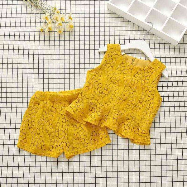 kid baby girl shortsleeve round collar lace shirts +shorts 2pcs suit outfit set enfant kids children girls clothing sets aa220316, White
kid baby girl shortsleeve round collar lace shirts +shorts 2pcs suit outfit set enfant kids children girls clothing sets aa220316, White