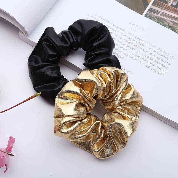 women pu faux leather elastic hair ties girls hairband rope ponytail holder scrunchie gold black headbands accessories aa220323, Pink
women pu faux leather elastic hair ties girls hairband rope ponytail holder scrunchie gold black headbands accessories aa220323, Pink