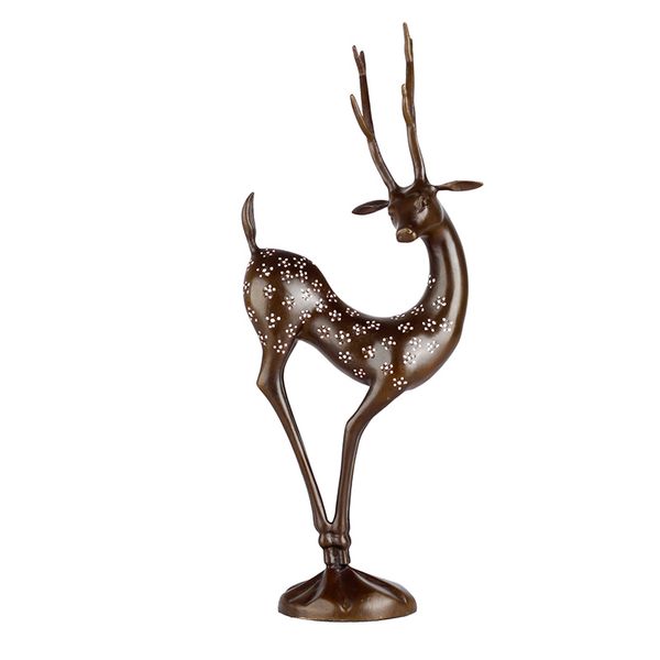 bronze deer statue sculpture lucky animal art living room office ornament festival gift, Silver
bronze deer statue sculpture lucky animal art living room office ornament festival gift, Silver