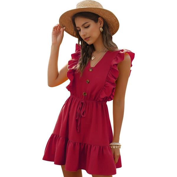 casual dresses women dress ruffle off shoulder tunic high waist party v neck boho beach summer red l, Black;gray
casual dresses women dress ruffle off shoulder tunic high waist party v neck boho beach summer red l, Black;gray