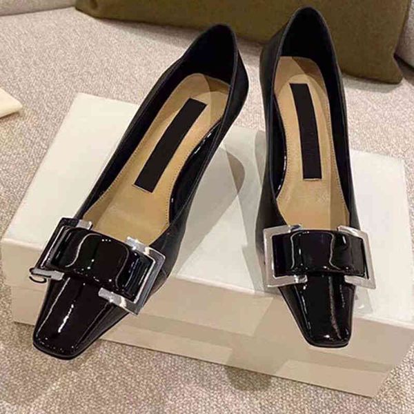 sandals autumn style temperament square head thin heel patent leather high heels women's shallow mouth versatile buckle casual, Black
sandals autumn style temperament square head thin heel patent leather high heels women's shallow mouth versatile buckle casual, Black
