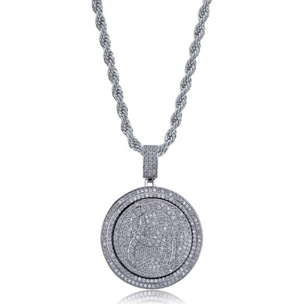 pendant necklaces mens hip hop diamond iced out custom sublimation rotating rapper choker necklace for cool boys, Silver
pendant necklaces mens hip hop diamond iced out custom sublimation rotating rapper choker necklace for cool boys, Silver