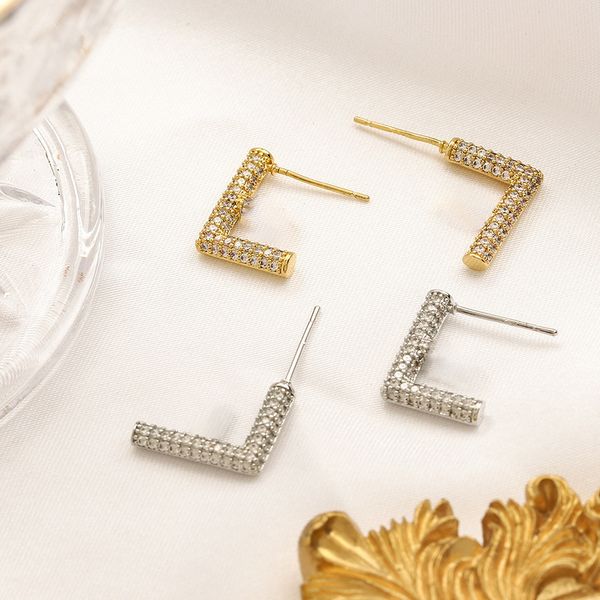 2022 new jewelry accessories french 2022 new court style simple brass diamond set zircon earrings, Golden
2022 new jewelry accessories french 2022 new court style simple brass diamond set zircon earrings, Golden