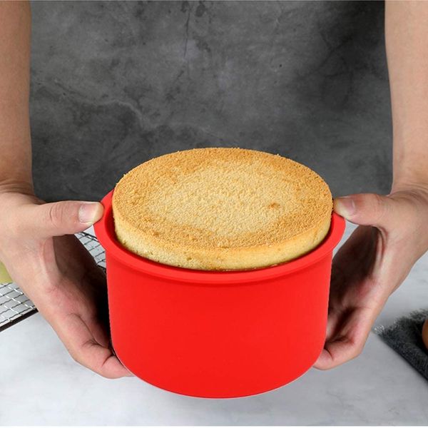round silicone cake mould baking pan 4 inch non-stick bakeware reusable pan red 1222343
round silicone cake mould baking pan 4 inch non-stick bakeware reusable pan red 1222343