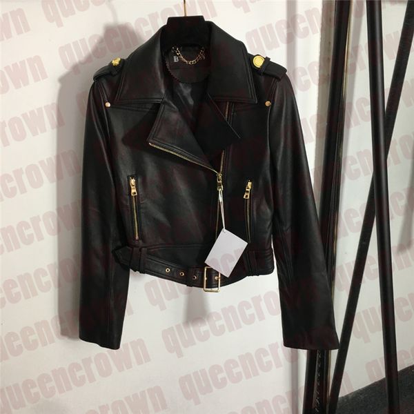 women leather jackets designer sheepskin coat letter print slim short jackets street hip hop leathers jacket, Black;brown
women leather jackets designer sheepskin coat letter print slim short jackets street hip hop leathers jacket, Black;brown