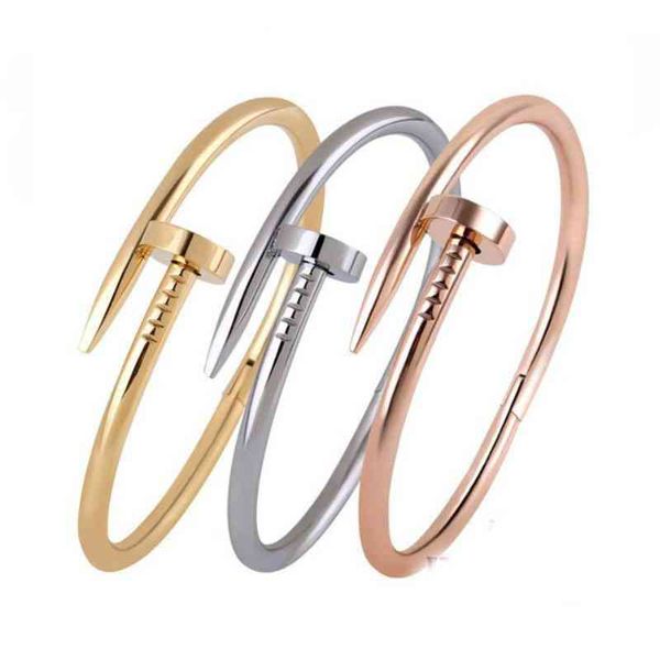 popular titanium rose gold jewelry nail female creative stainls steel couple bracelet, Golden;silver
popular titanium rose gold jewelry nail female creative stainls steel couple bracelet, Golden;silver