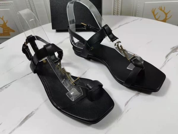 22s/s women sandal flats ankle strap slide shoes sandals genuine leather casual flat sandalies luxury design shoes 35-43, Black
22s/s women sandal flats ankle strap slide shoes sandals genuine leather casual flat sandalies luxury design shoes 35-43, Black