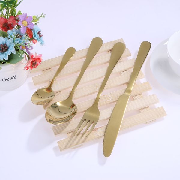 4pcs western food tableware set stainless steel knife fork spoon dinnerware kitchen accessories
4pcs western food tableware set stainless steel knife fork spoon dinnerware kitchen accessories