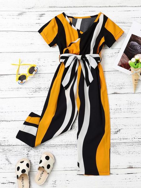 toddler girls color block belted jumpsuit she, Blue
toddler girls color block belted jumpsuit she, Blue