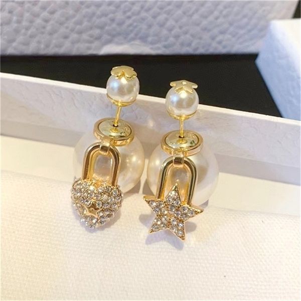 2022 fashion 20% off designer jewelry d family classic new silver needle pearl letter earrings female minority design feeling light luxury n, Golden
2022 fashion 20% off designer jewelry d family classic new silver needle pearl letter earrings female minority design feeling light luxury n, Golden
