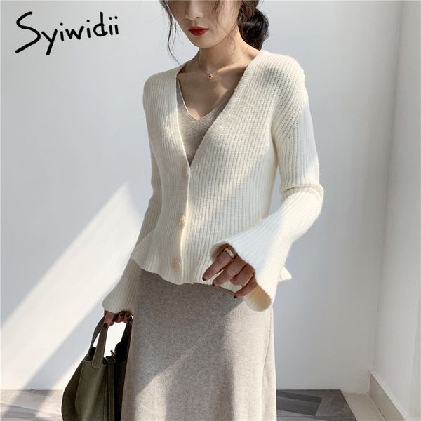 winter clothes cardigan vneck butterfly sleeve button solid sweaters fashion knit sweater women 210415, White;black
winter clothes cardigan vneck butterfly sleeve button solid sweaters fashion knit sweater women 210415, White;black