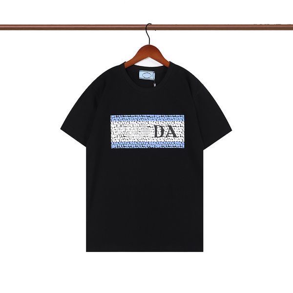 designer men's t-shirts herren womens reine baumwolle marken stickerei mit kurzen ärmeln trend der klassischen kurzärmligen slim atmung, White;black
designer men's t-shirts herren womens reine baumwolle marken stickerei mit kurzen ärmeln trend der klassischen kurzärmligen slim atmung, White;black