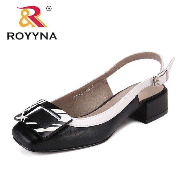 royyna new novelty style women sandals square heels femme summer shoes metal decoration feminimo slippers fast 210306, Black
royyna new novelty style women sandals square heels femme summer shoes metal decoration feminimo slippers fast 210306, Black