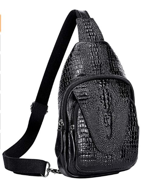 pijushi men women casual crossbody shoulder chest daypack genuine leather sling bag backpack, Black;white
pijushi men women casual crossbody shoulder chest daypack genuine leather sling bag backpack, Black;white