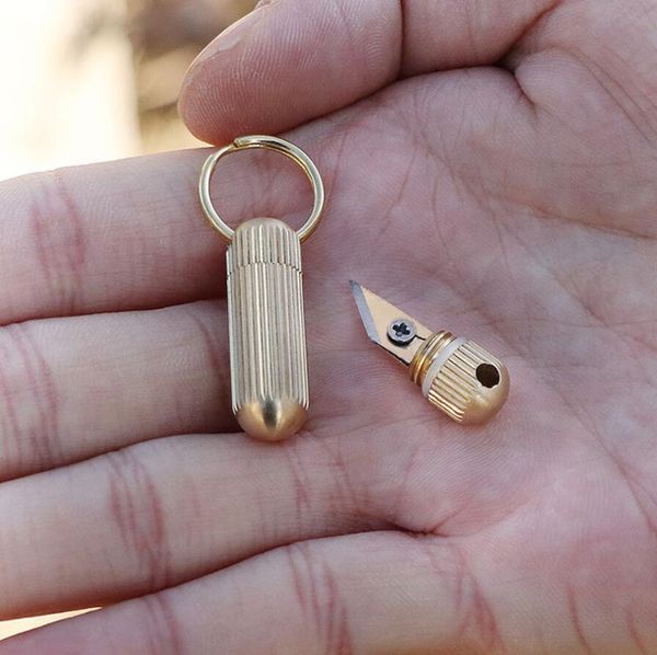 outdoor capsule knife keychains stainless steel mini cutting tools emergency tiny pocket micro cutter keyring edc supplies, Silver
outdoor capsule knife keychains stainless steel mini cutting tools emergency tiny pocket micro cutter keyring edc supplies, Silver