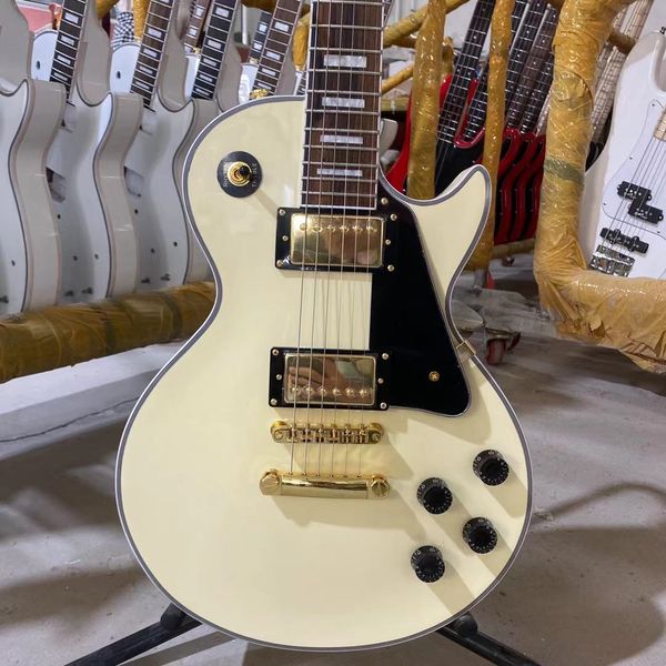 custom electric guitar cream white color mahogany body rosewood fingerboard golden hardware same of the pictures
custom electric guitar cream white color mahogany body rosewood fingerboard golden hardware same of the pictures