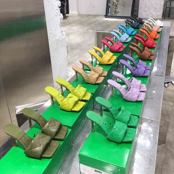 summer woven slippers square toe sandals high heels women's leather thin heel women, Black
summer woven slippers square toe sandals high heels women's leather thin heel women, Black