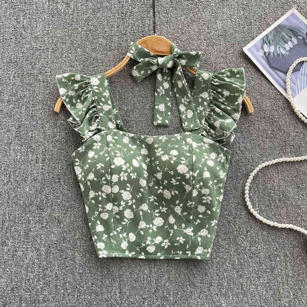 women's tanks camis summer 2022 korean version foreign style bubble sleeve floral short shirt women's small fresh and sweet fosy, White
women's tanks camis summer 2022 korean version foreign style bubble sleeve floral short shirt women's small fresh and sweet fosy, White