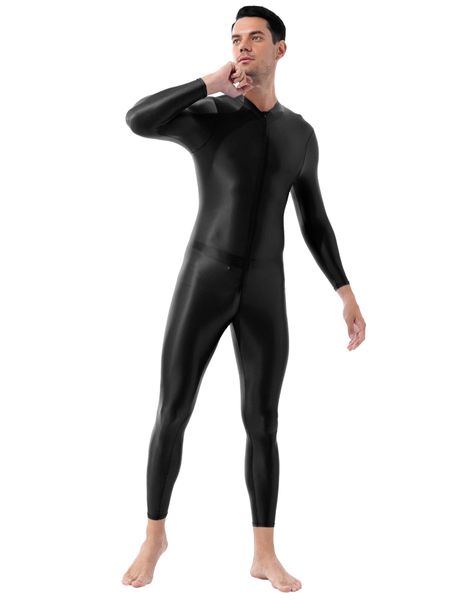 catsuit costumes mens lingerie bodystocking long sleeves ankle length double-ended zipper leotard bodysuit jumpsuit, Black
catsuit costumes mens lingerie bodystocking long sleeves ankle length double-ended zipper leotard bodysuit jumpsuit, Black