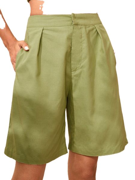 plicated detail wide leg bermuda shorts j4rt#, White;black
plicated detail wide leg bermuda shorts j4rt#, White;black