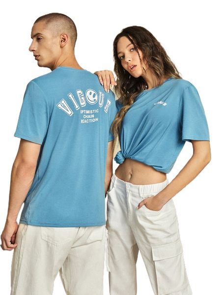 1pc letter graphic tee c16j#, White;black 
1pc letter graphic tee c16j#, White;black