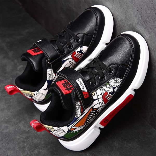 children sneakers pu leather kids flats fashion printing school and sport casual shoes for big boys size 28-37# 6-12 years 220525, Black;red
children sneakers pu leather kids flats fashion printing school and sport casual shoes for big boys size 28-37# 6-12 years 220525, Black;red
