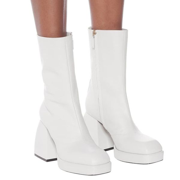 winter square toe thick heel colorblock boots catwalk short sole side zipper tacones de mujer 220810, Black
winter square toe thick heel colorblock boots catwalk short sole side zipper tacones de mujer 220810, Black