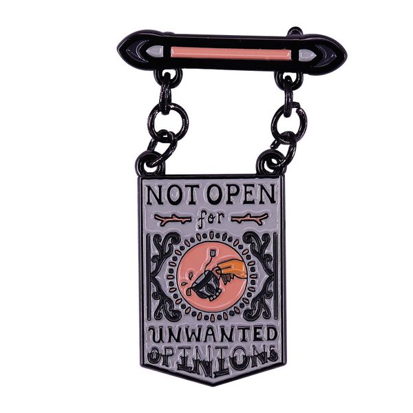 not open for unwanted opionions enamel pins brooch collecting lapel badges men women fashion jewelry gifts adorn backpack collar, Blue
not open for unwanted opionions enamel pins brooch collecting lapel badges men women fashion jewelry gifts adorn backpack collar, Blue