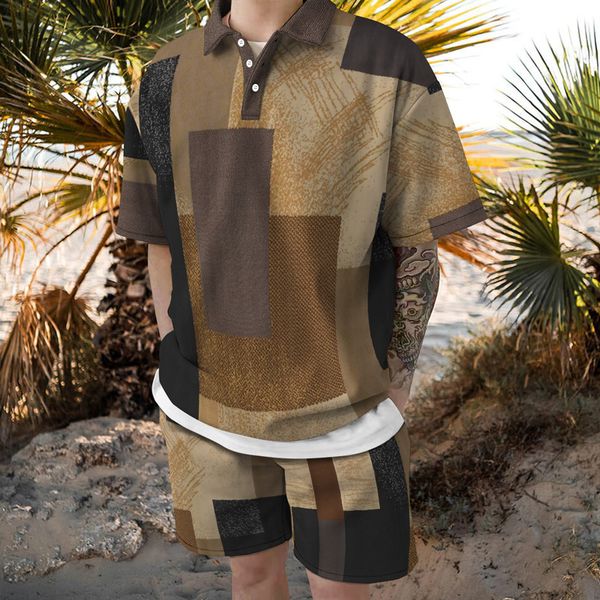 3d checkered pattern printed hawaiian suit summer men s trend button polo shirt beach pants two piece set 220526, Gray
3d checkered pattern printed hawaiian suit summer men s trend button polo shirt beach pants two piece set 220526, Gray