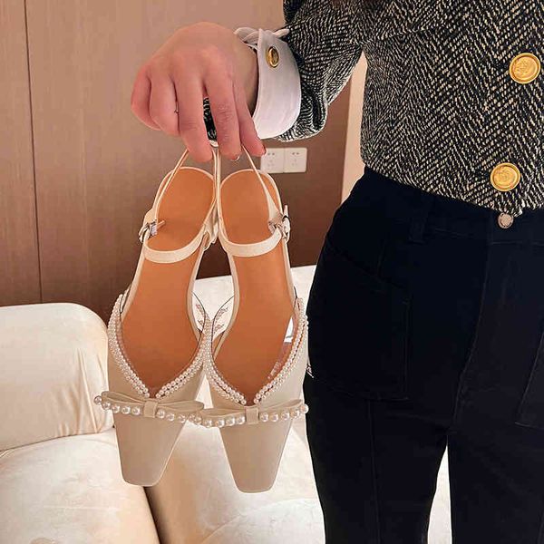 sandals french style pearl bow knot thick heel middle baotou high s women's single shoes ~ 4cm height 0u7k, Black
sandals french style pearl bow knot thick heel middle baotou high s women's single shoes ~ 4cm height 0u7k, Black