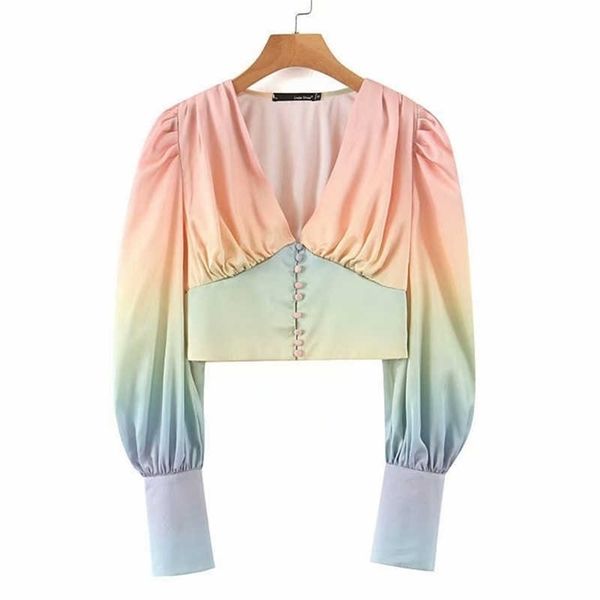 deat spring summer fashion casual long sleeve v neck patchwork double-breasted pleated short shirt wimen se292 210709, White
deat spring summer fashion casual long sleeve v neck patchwork double-breasted pleated short shirt wimen se292 210709, White