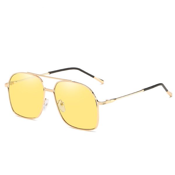 large retro pilot sunglasses for women men non polarized gold yellow lens korea stylish, White;black
large retro pilot sunglasses for women men non polarized gold yellow lens korea stylish, White;black