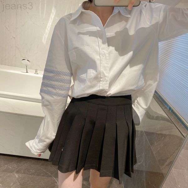 women's polos designer 22ss spring and summer new tb shirt white leisure long sleeve shirt three-dimensional four bar men's women&
women's polos designer 22ss spring and summer new tb shirt white leisure long sleeve shirt three-dimensional four bar men's women&