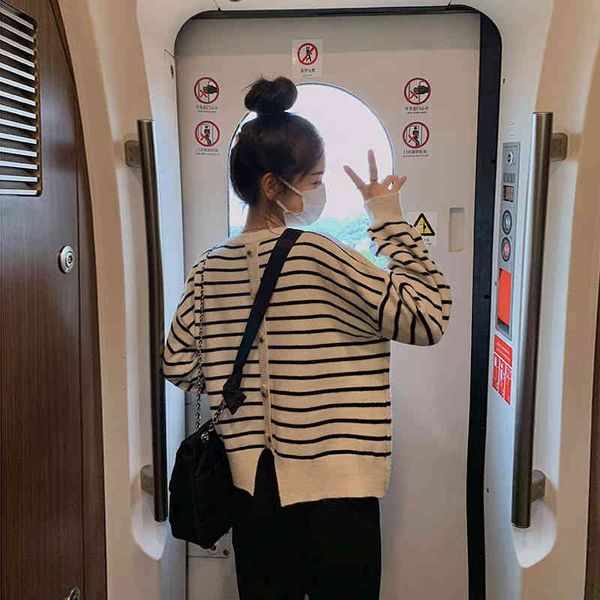 women's sweaters autumn korean loose stripe short sweater women's sweet lazy design s7tu, White;black
women's sweaters autumn korean loose stripe short sweater women's sweet lazy design s7tu, White;black