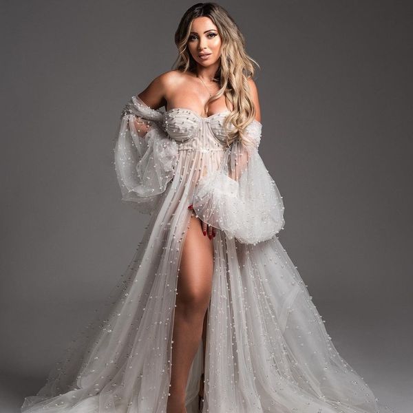 boho prom dresses for women sweetheart pearls baby shower gowns loose long sleeve bathrobe customise celebrity robes, Black
boho prom dresses for women sweetheart pearls baby shower gowns loose long sleeve bathrobe customise celebrity robes, Black