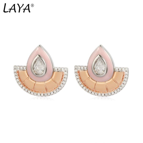laya 925 sterling silver stud earrings for women fashion bohemian style zircon enamel luxury jewelry 2022 trend, Golden;silver
laya 925 sterling silver stud earrings for women fashion bohemian style zircon enamel luxury jewelry 2022 trend, Golden;silver