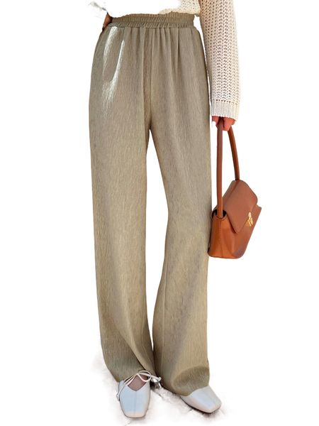 dazy high waist solid wide leg pants c73j#, Black;white
dazy high waist solid wide leg pants c73j#, Black;white