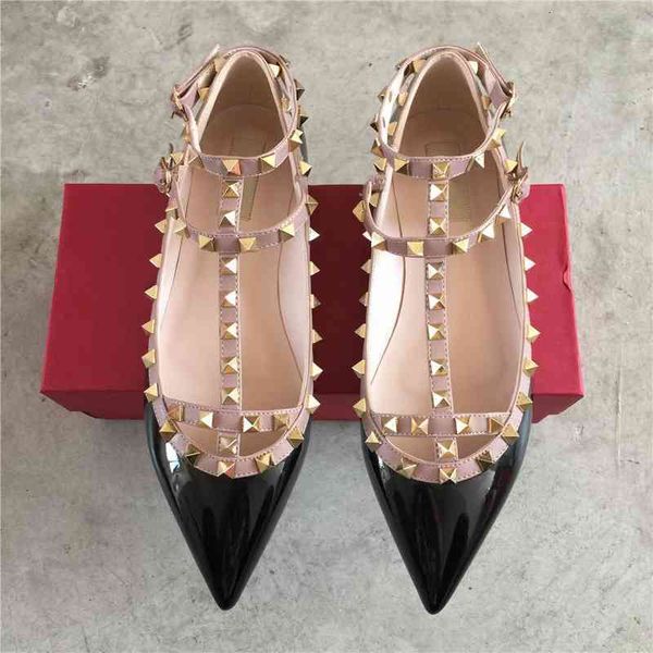 women sandals fashion rivet flats genuine leather ankle strap pointed toe studded ballerinas shoes 4iuh dpr9, Black
women sandals fashion rivet flats genuine leather ankle strap pointed toe studded ballerinas shoes 4iuh dpr9, Black